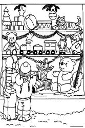 plansa de colorat craciun copii #10