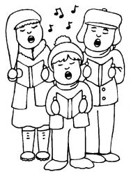 plansa de colorat craciun copii #21