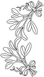 plansa de colorat craciun decoratiuni #1