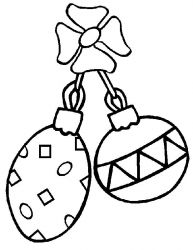 plansa de colorat craciun globuri #8