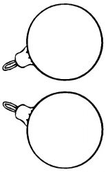 plansa de colorat craciun globuri #21