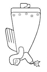 plansa de colorat craciun ingerasi #11