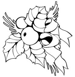 plansa de colorat craciun ornamente #1