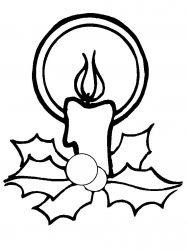 plansa de colorat craciun ornamente #6