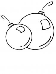 plansa de colorat craciun ornamente #10