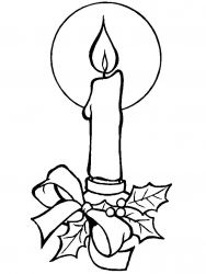 plansa de colorat craciun ornamente #5