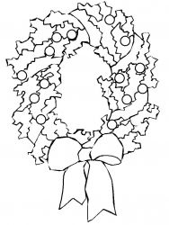 plansa de colorat craciun ornamente #8