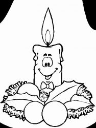 plansa de colorat craciun ornamente #9