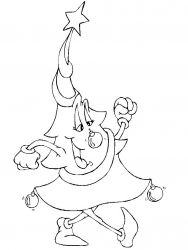 plansa de colorat craciun ornamente #13