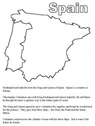 plansa de colorat cristofor columb #8