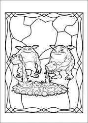 plansa de colorat cronicile spiderwick #2