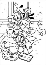 plansa de colorat daisy duck #2