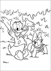 plansa de colorat daisy duck #14