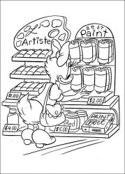 plansa de colorat daisy duck #18