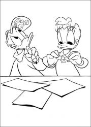 plansa de colorat daisy duck #5