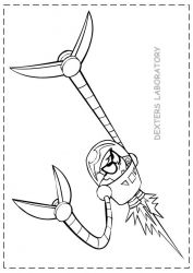 plansa de colorat dexter laboratory #3