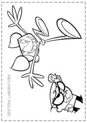 plansa de colorat dexter laboratory #4