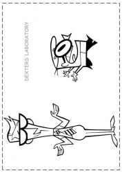plansa de colorat dexter laboratory #5