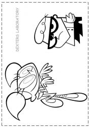 plansa de colorat dexter laboratory #6