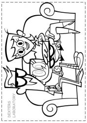 plansa de colorat dexter laboratory #7