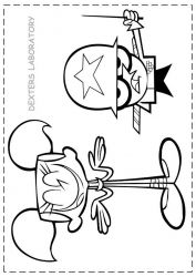 plansa de colorat dexter laboratory #8