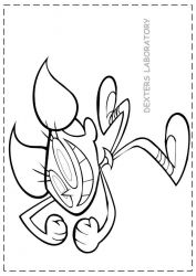 plansa de colorat dexter laboratory #9