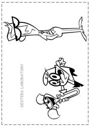 plansa de colorat dexter laboratory #10