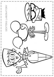 plansa de colorat dexter laboratory #11