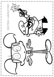 plansa de colorat dexter laboratory #12
