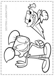 plansa de colorat dexter laboratory #13