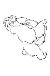 plansa de colorat doamna si vagabondul #4