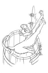 plansa de colorat doamna si vagabondul #5