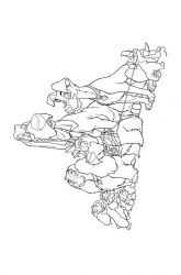 plansa de colorat doamna si vagabondul #9