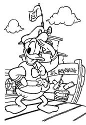 plansa de colorat donald duck #17