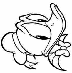 plansa de colorat donald duck #20