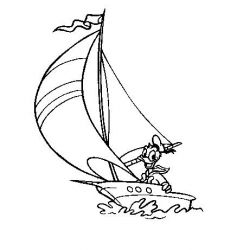 plansa de colorat donald duck #6