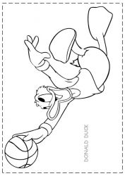 plansa de colorat donald duck #11