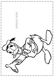 plansa de colorat donald duck #13