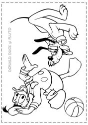 plansa de colorat donald duck #14