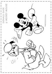 plansa de colorat donald duck #16