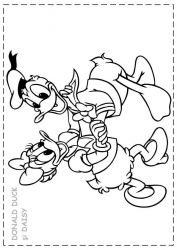 plansa de colorat donald duck #19