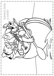 plansa de colorat donald duck #20