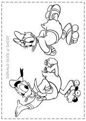 plansa de colorat donald duck #21