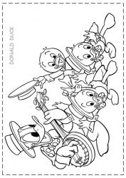 plansa de colorat donald duck #3