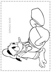 plansa de colorat donald duck #4