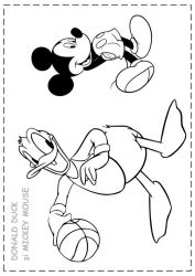 plansa de colorat donald duck #5