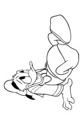 plansa de colorat donald duck #8