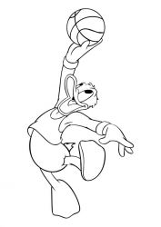 plansa de colorat donald duck #9