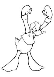 plansa de colorat donald duck #11