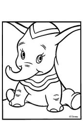 plansa de colorat dumbo #2